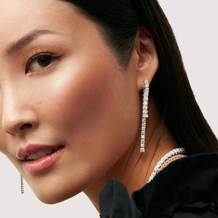 Tennis Earrings Jackets long