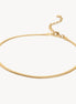 Gold Thin Herringbone Chain Anklet